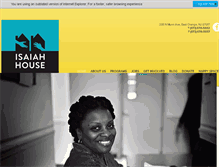 Tablet Screenshot of isaiahhouse.org